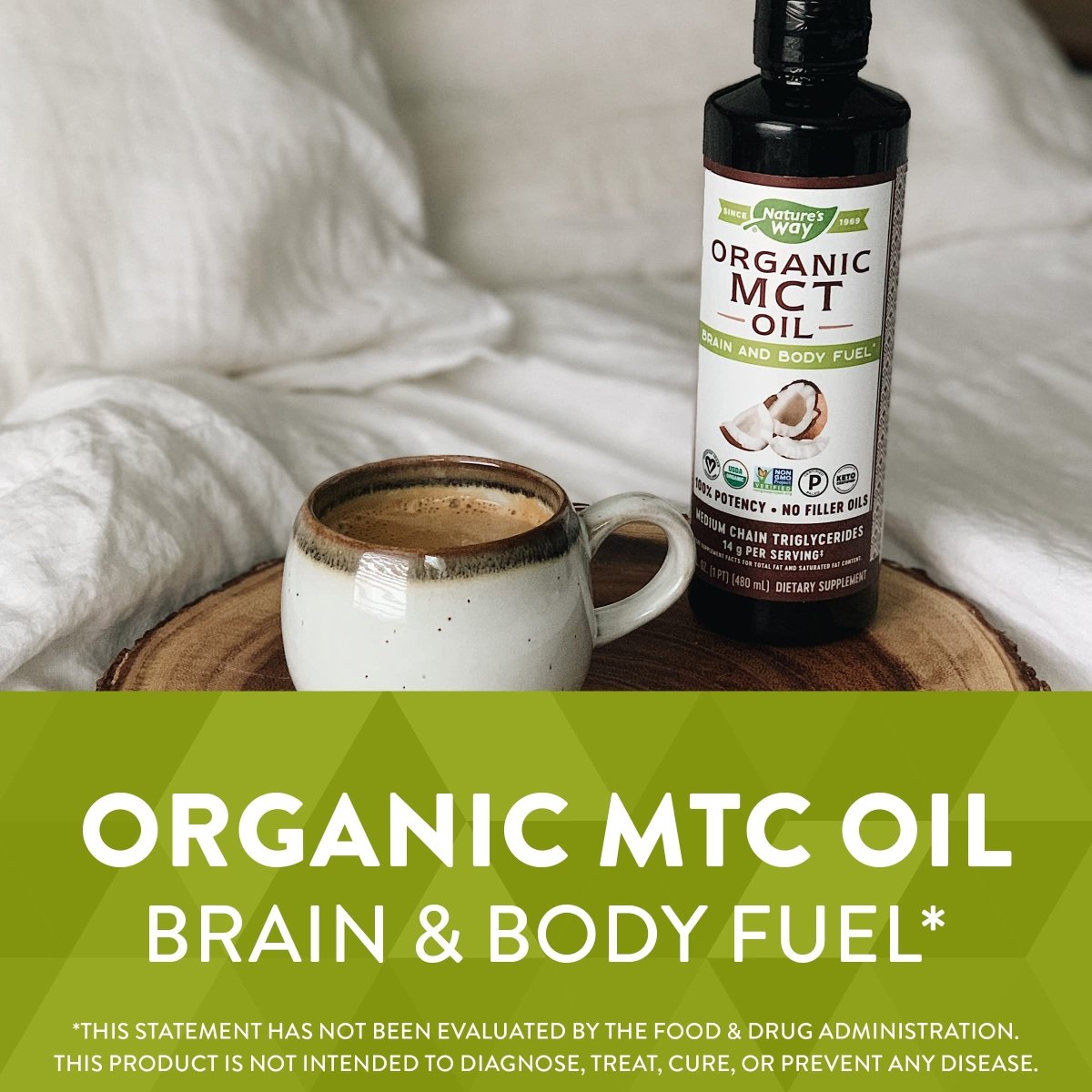 Nature's Way MCT Oil - Brain and Body Fuel from Coconuts* 16 oz