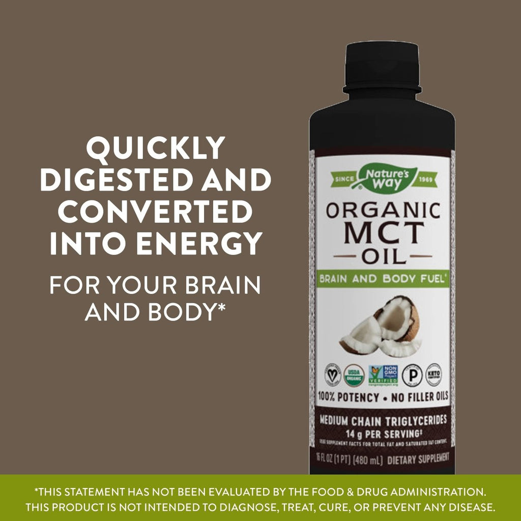 Nature's Way MCT Oil - Brain and Body Fuel from Coconuts* 16 oz