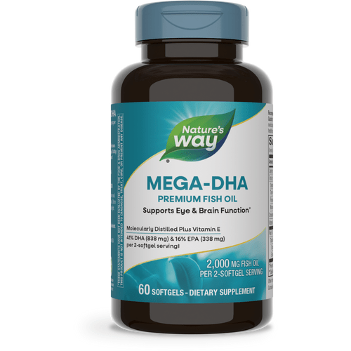 Nature's Way Mega-DHA 60 Softgels - 2 Pack