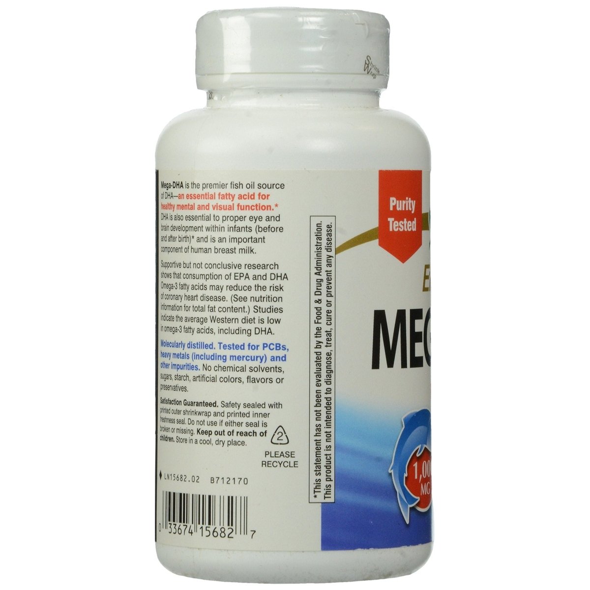 Nature's Way Mega-DHA Softgels, 1000 mg, 60 Count