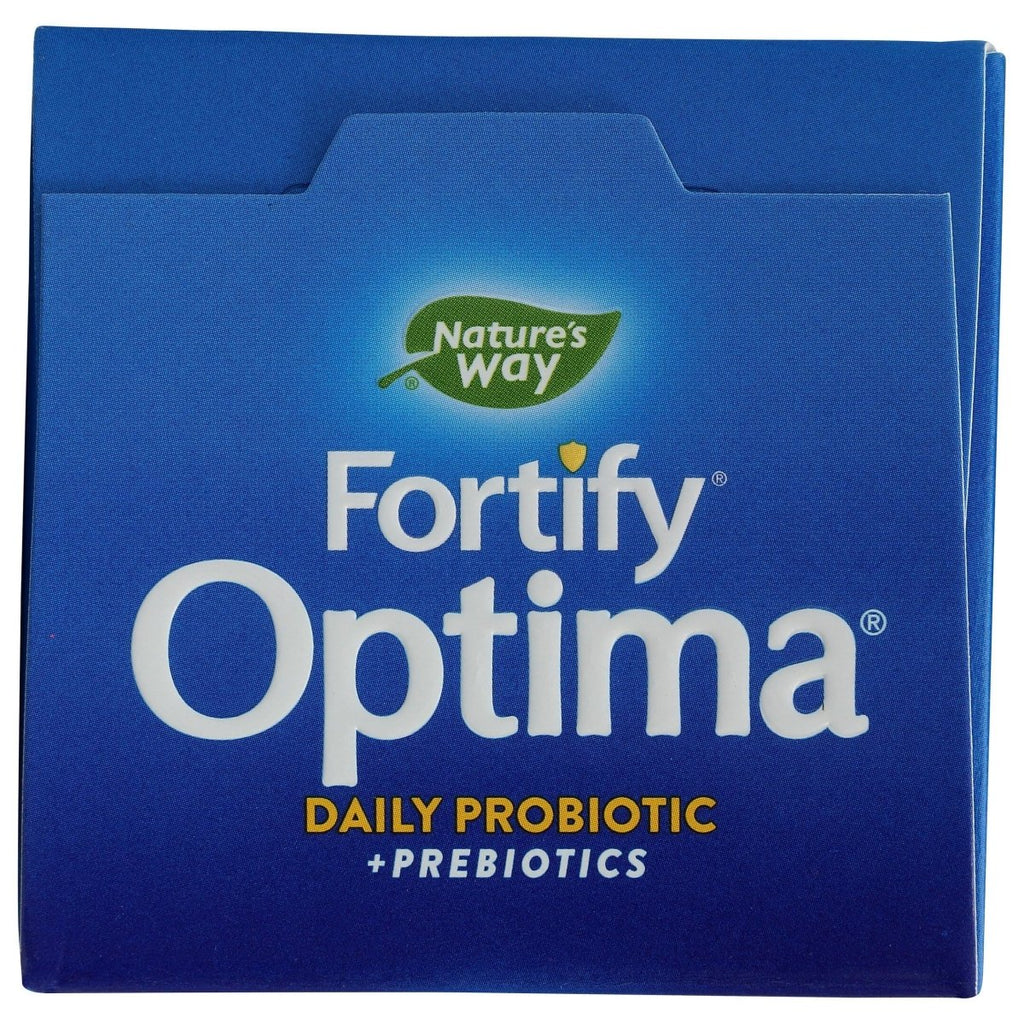 Nature's Way Natures Way Fortify Optima Daily Probiotic, 100 Billion, 15 Strains, Prebiotic, 30 Capsules, 30 Count