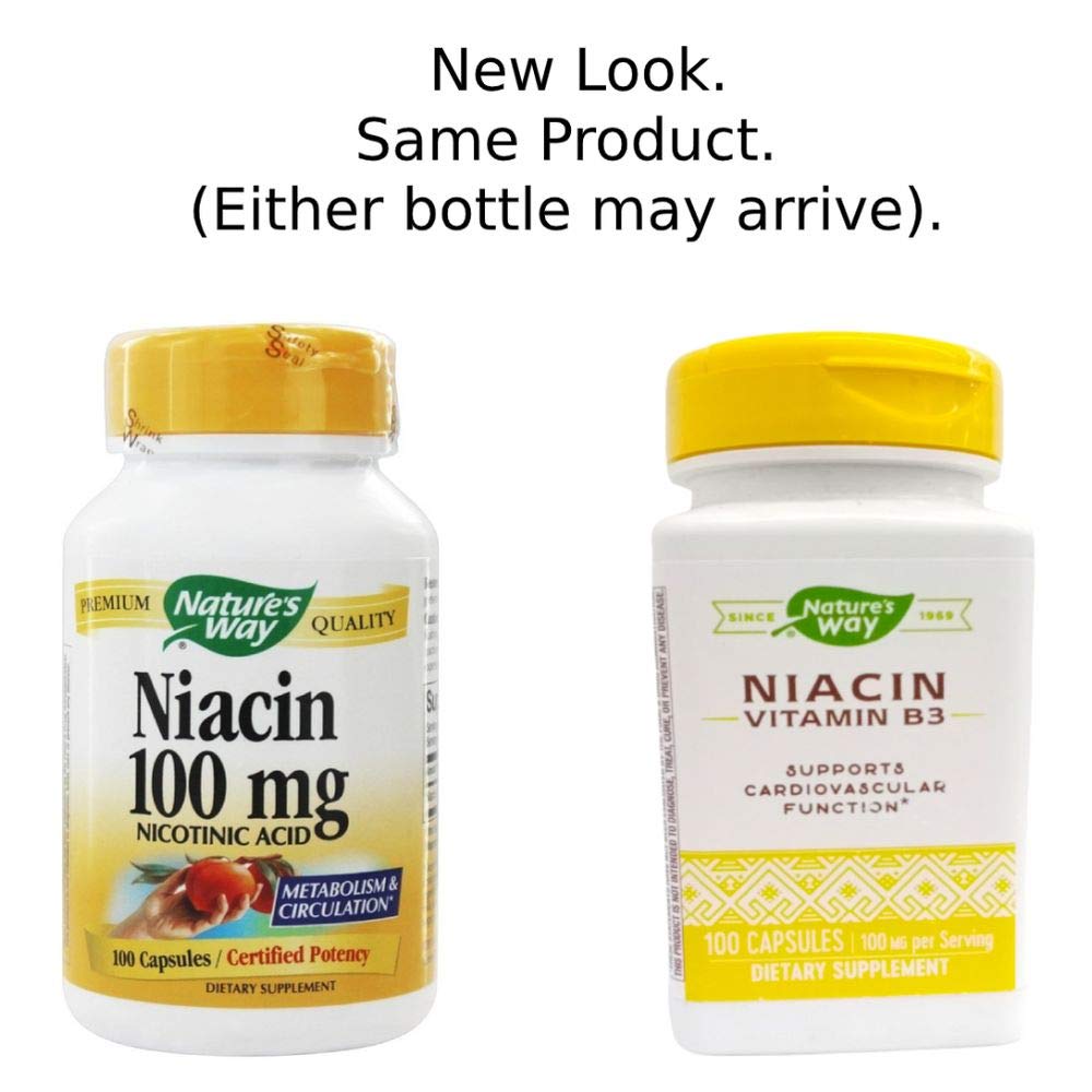 Nature's Way Nature's Way Niacin 100mg, 100 Count
