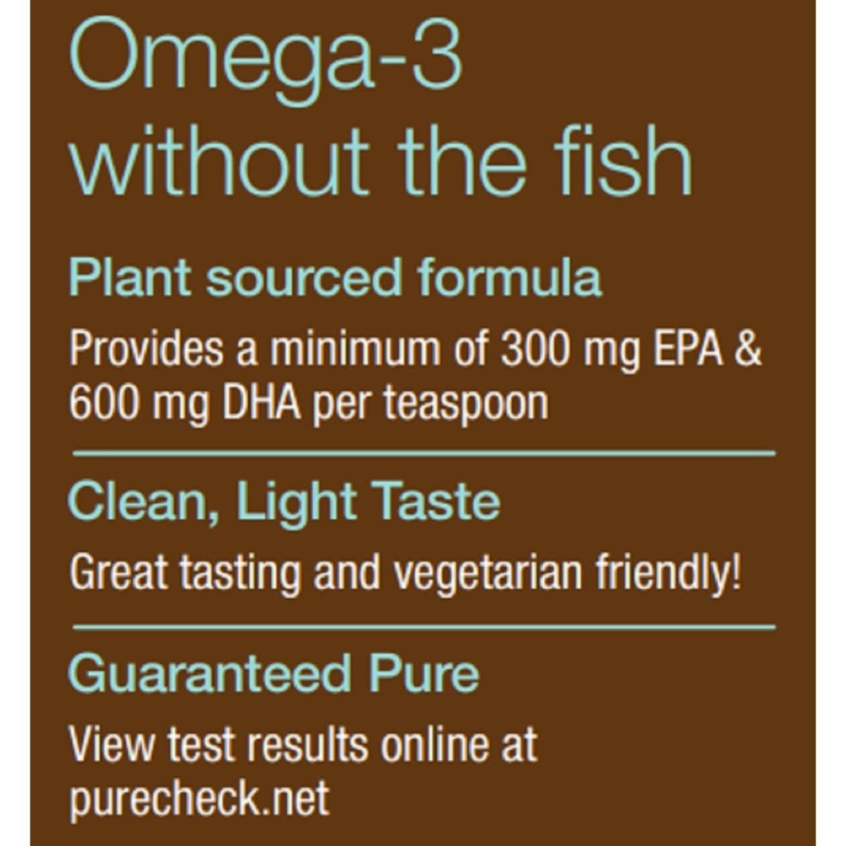 Nature's Way NutraVege Plant Based Omega-3 Extra Strength**, Eye, Heart, and Brain Health*, Cranberry-Orange Flavored Liquid, 6.8 oz