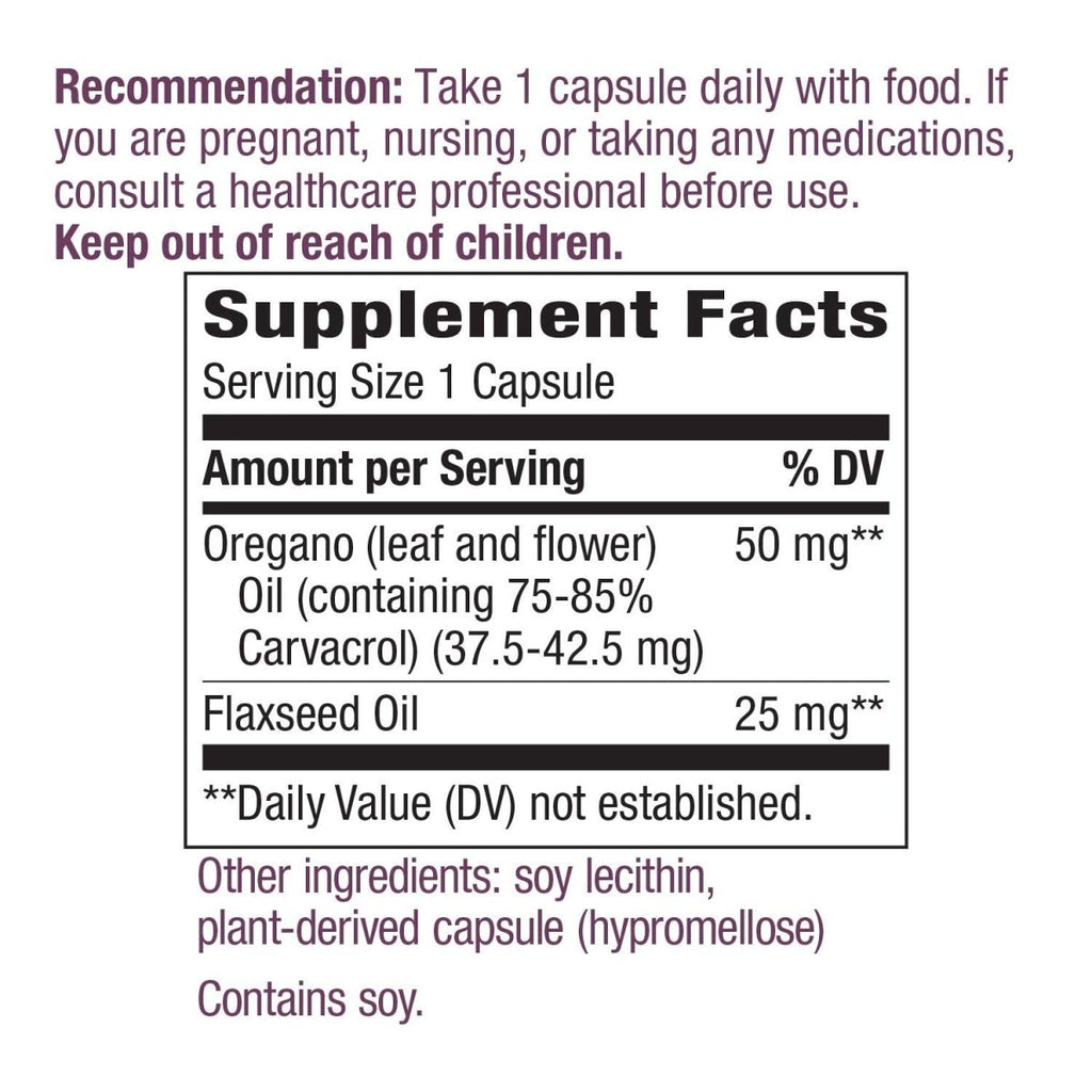 Nature's Way Oregano Oil 60 Vcaps