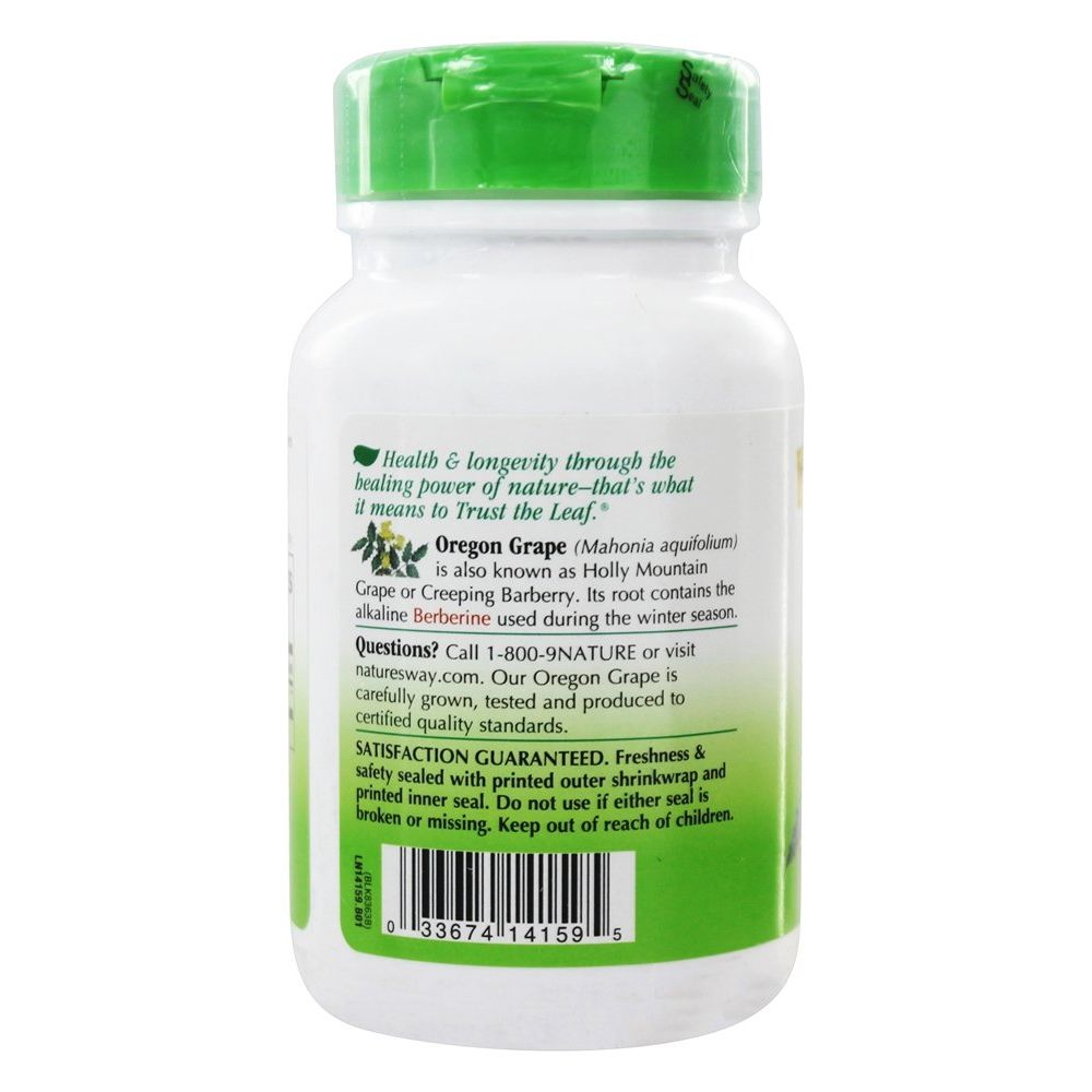 Nature's Way Oregon Grape Root 500 mg-90 Capsules
