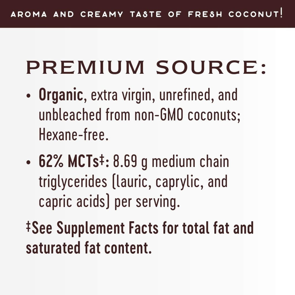 Nature's Way Organic Extra Virgin Coconut Oil, Pure & Unrefined, Cold-Pressed, USDA Organic, Non-GMO