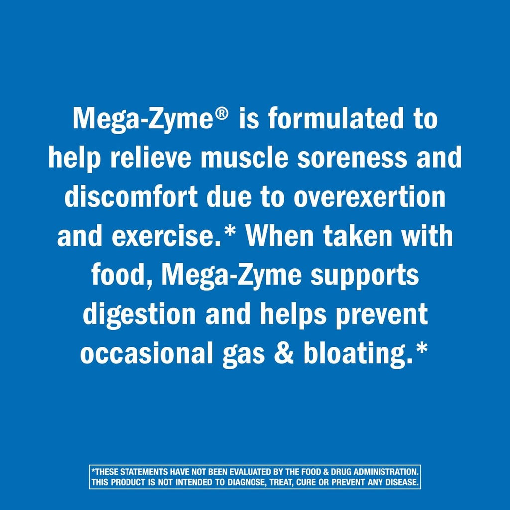 Nature's Way Pancreatic & Systemic Enzymes (Formerly Mega-Zyme), Relieves Occasional Muscle Soreness and Discomfort*, Pancreatic Enzymes, Digestive Support*, 100 Tablets