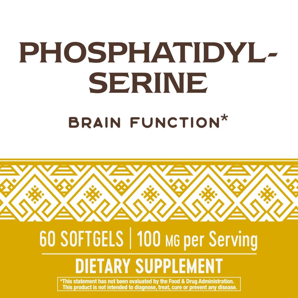 Nature's Way Phosphatidylserine, Supports Brain Function*, 60 Softgels