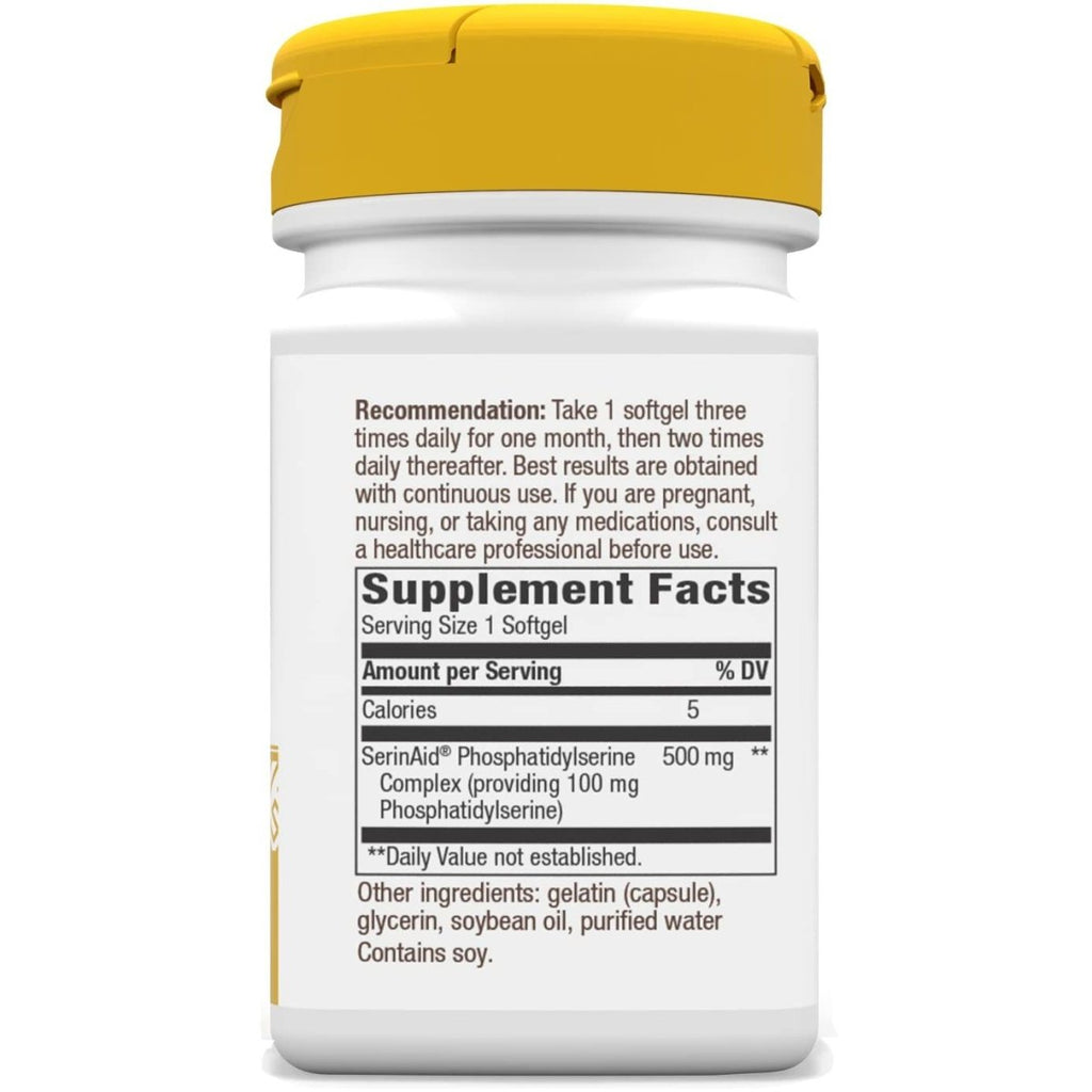 Nature's Way Phosphatidylserine, Supports Brain Function*, 60 Softgels