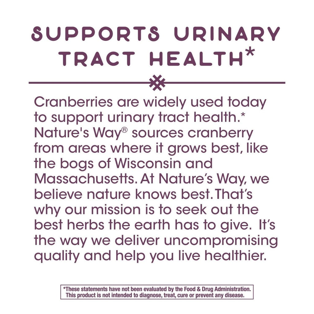 Nature's Way Premium Blend Cranberry 90% Fruit Solids 120 Count