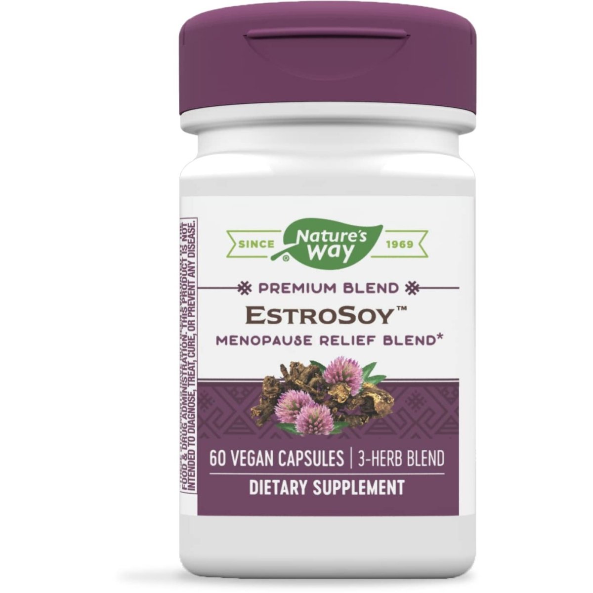Nature's Way Premium Blend EstroSoy Menopause Relief Blend - Black Cohosh Extract and Fermented Soy - 60 VegCaps