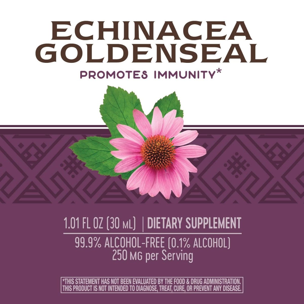 Nature's Way Premium Formula Echinacea-Goldenseal,Liquid, 250 mg per serving, 1.01 Oz.