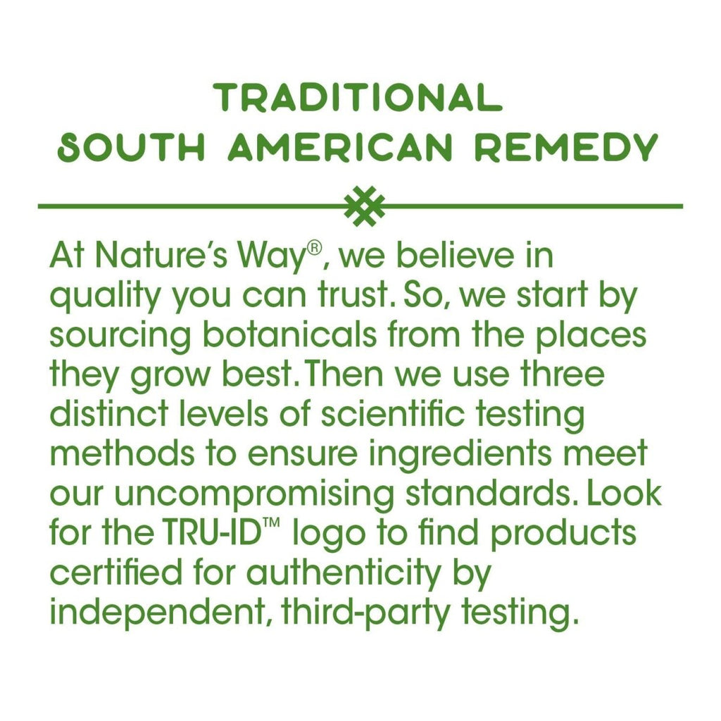 Nature's Way Premium Herbal Pau d'Arco Inner Bark,  180 Capsules