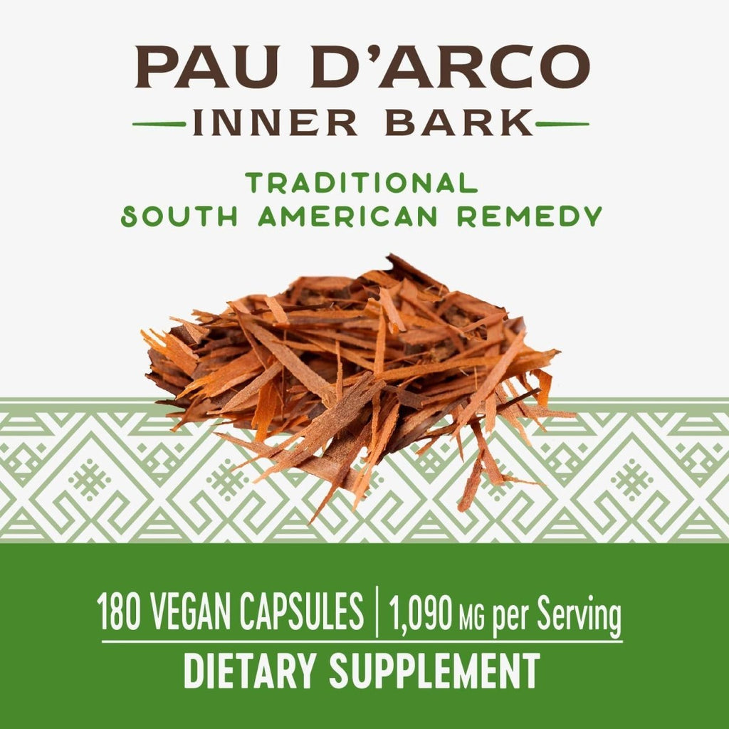 Nature's Way Premium Herbal Pau d'Arco Inner Bark,  180 Capsules