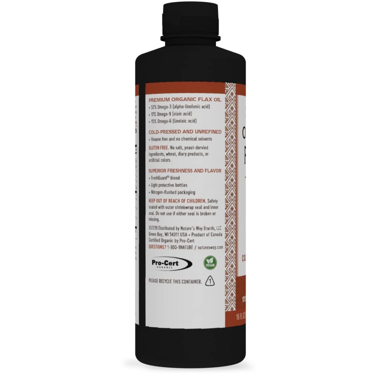 Nature's Way Premium Organic Flax Oil - 16 Fl. Oz