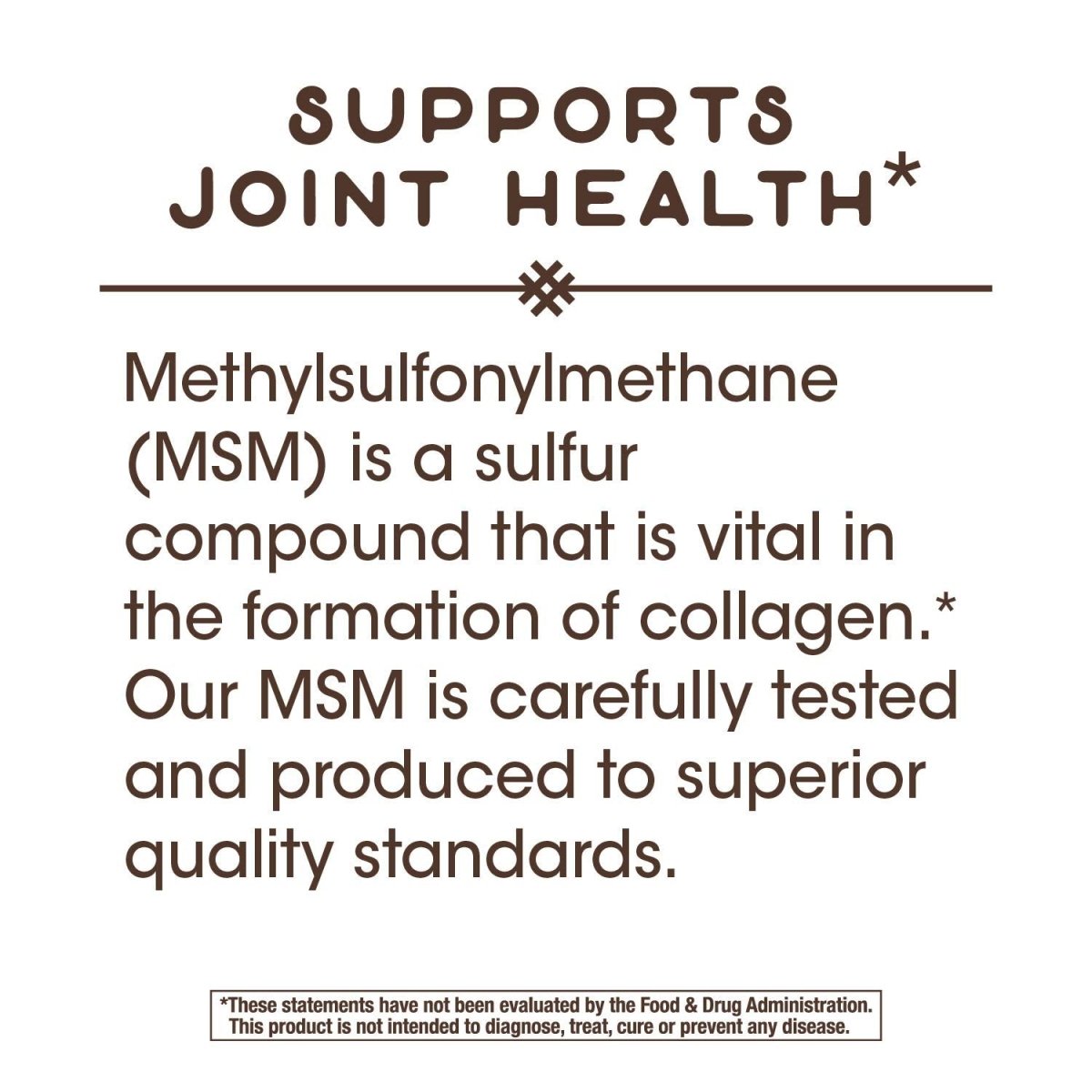 Nature's Way Premium Quality MSM 1000 mg Pure OptiMSM 200 Count