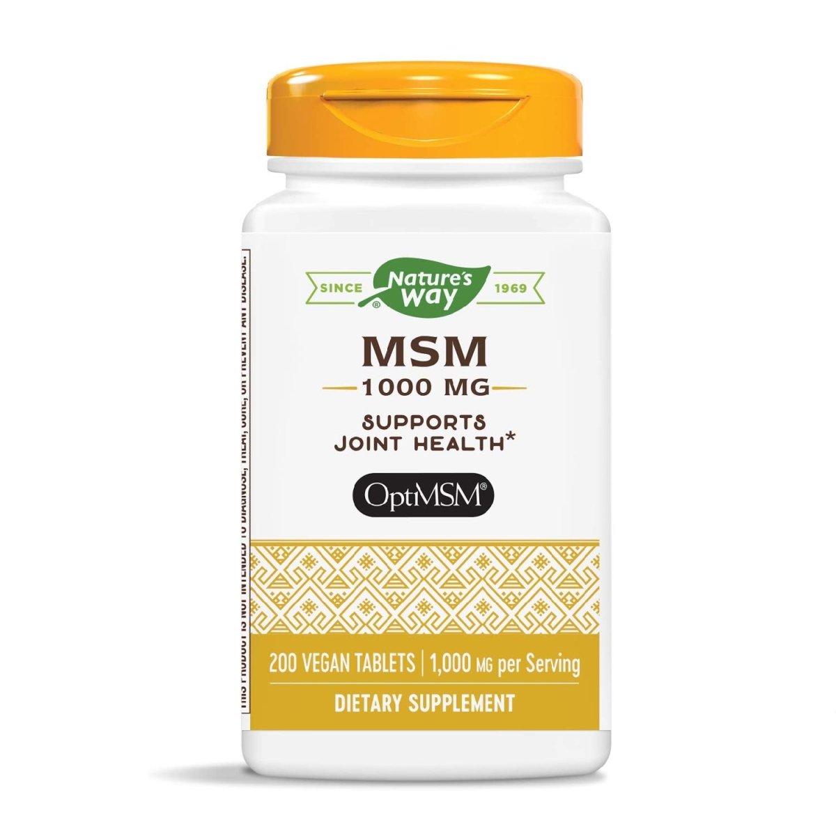 Nature's Way Premium Quality MSM 1000 mg Pure OptiMSM 200 Count