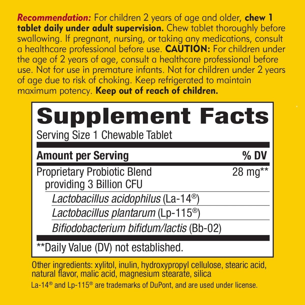Nature's Way Primadophilus Kids, 3 Billion, 60 Chewables