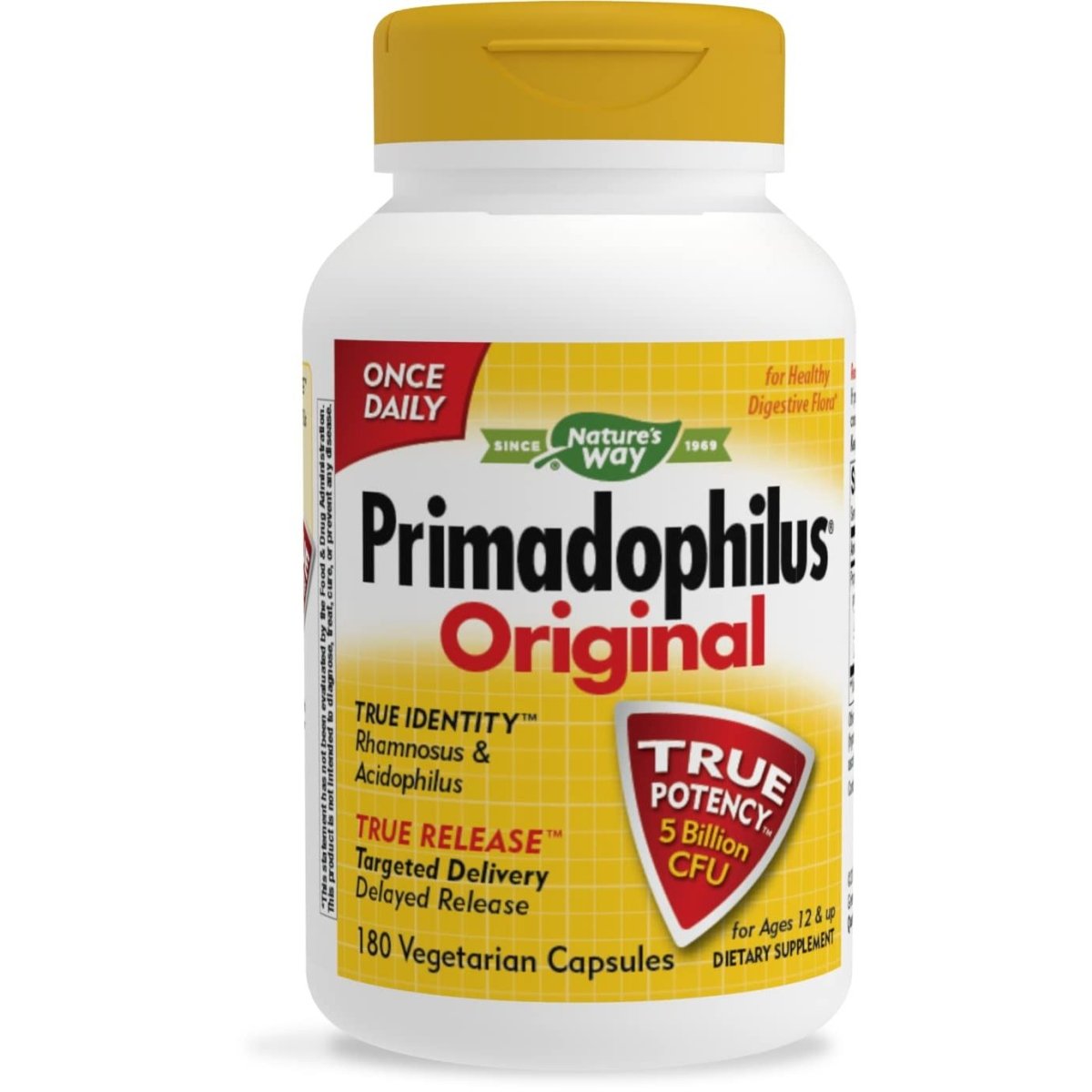 Nature's Way Primadophilus Original - Probiotic Support for Digestive Health - 180 Capsules