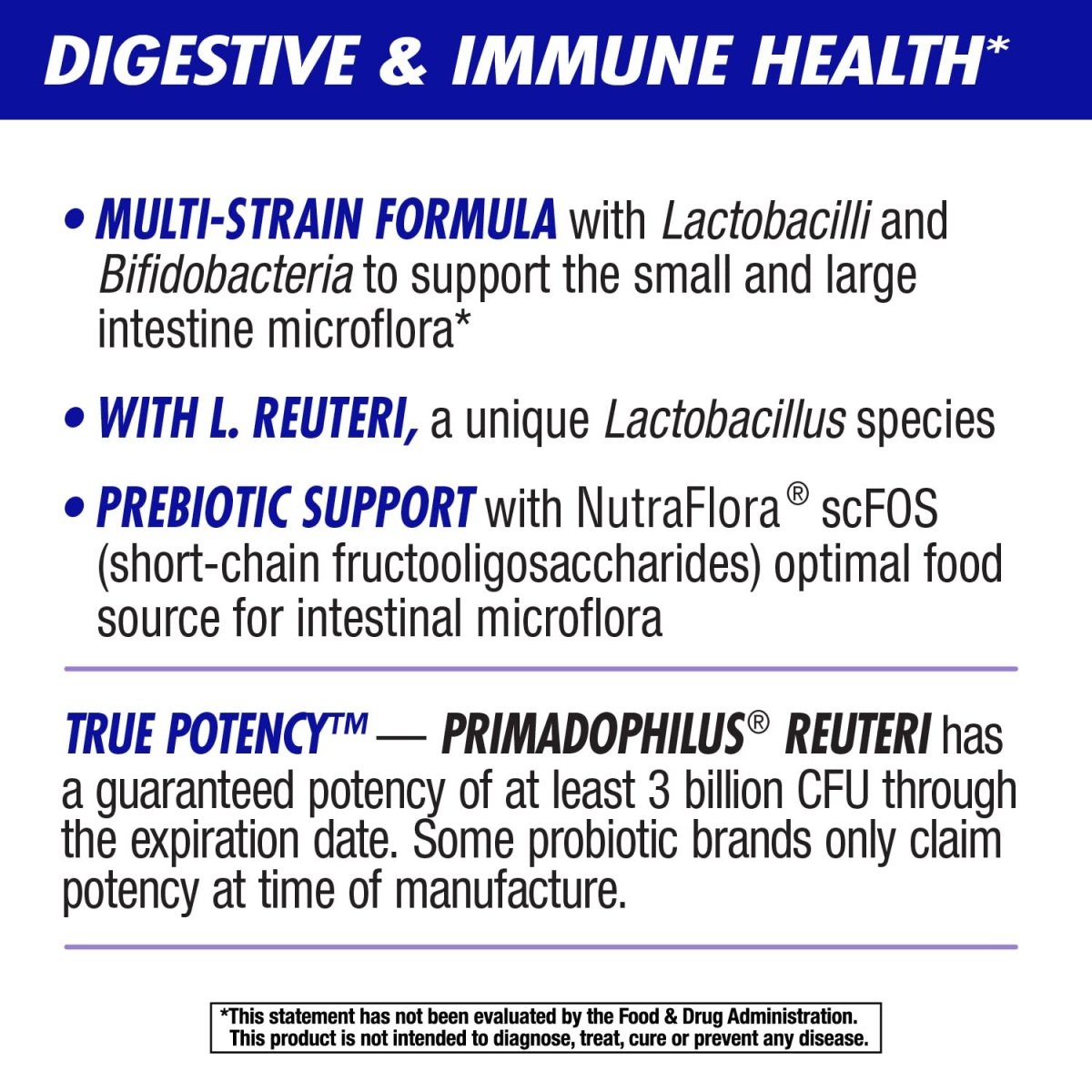 Nature's Way Primadophilus Reuteri Probiotic, Supports Digestive & Immune Health*, 3 Billion Live Cultures, 5 Oz.