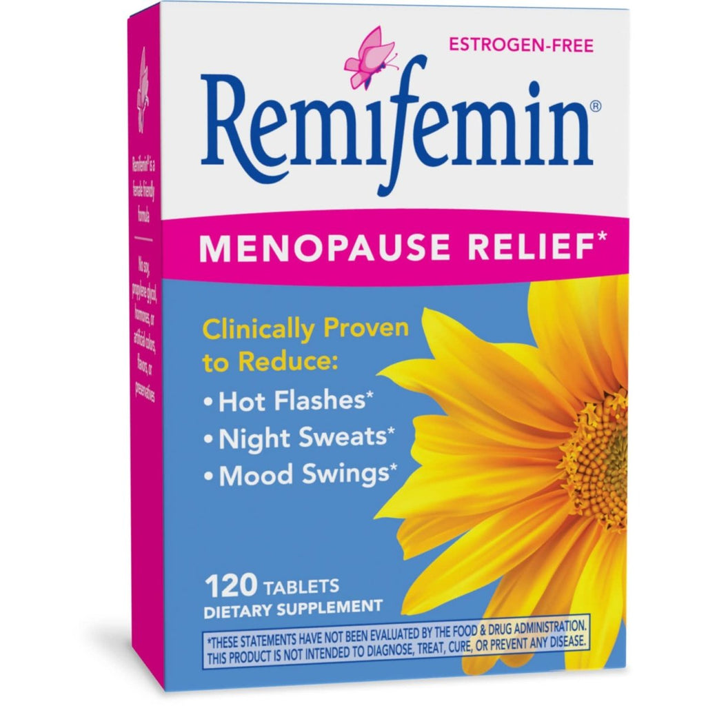 Nature's Way Remifemin, Menopause Relief*, Reduces Hot Flashes and Menopause Symptoms*, Estrogen-Free, 120 Tablets
