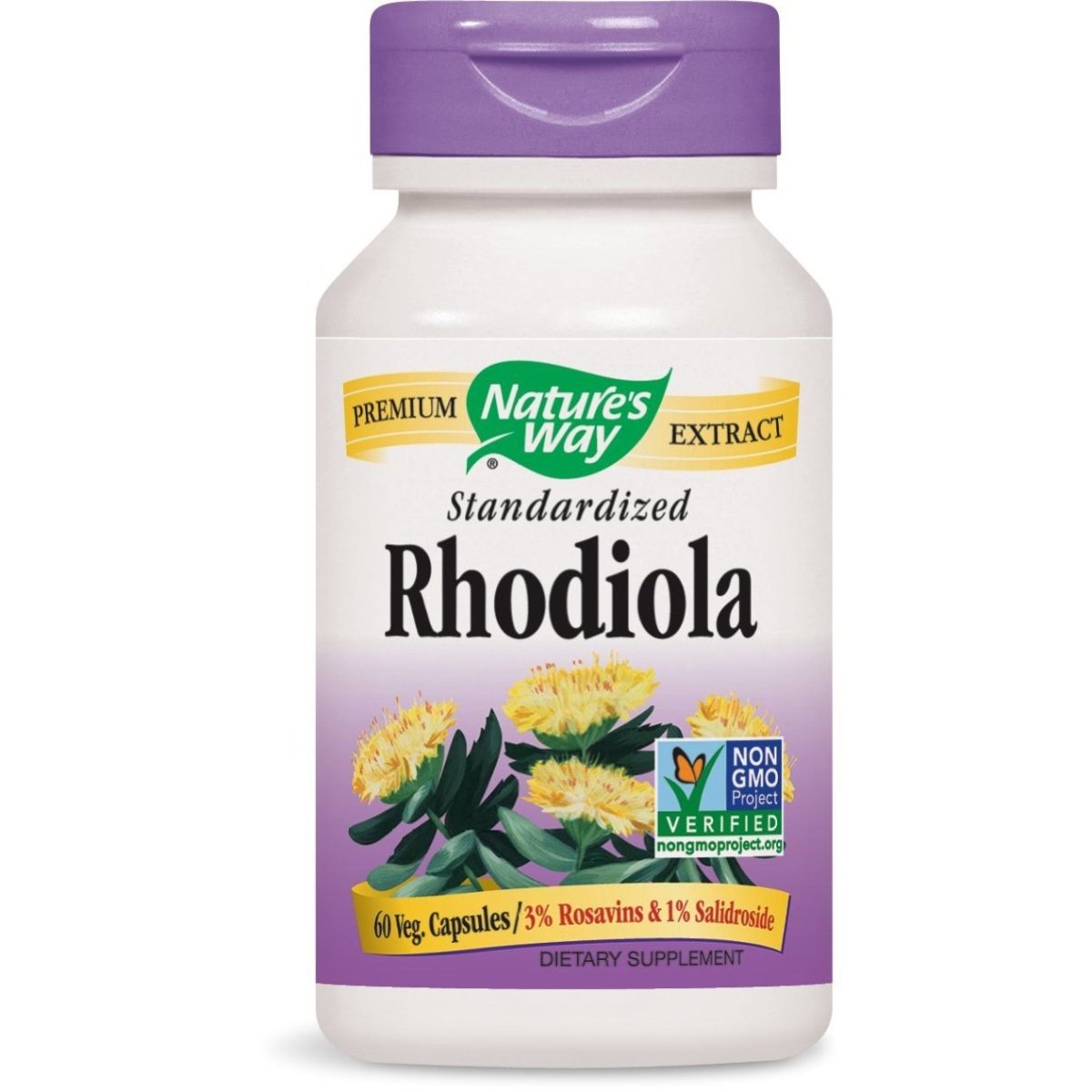 Nature's Way Rhodiola Rosea Veg Capsules - 60 Count