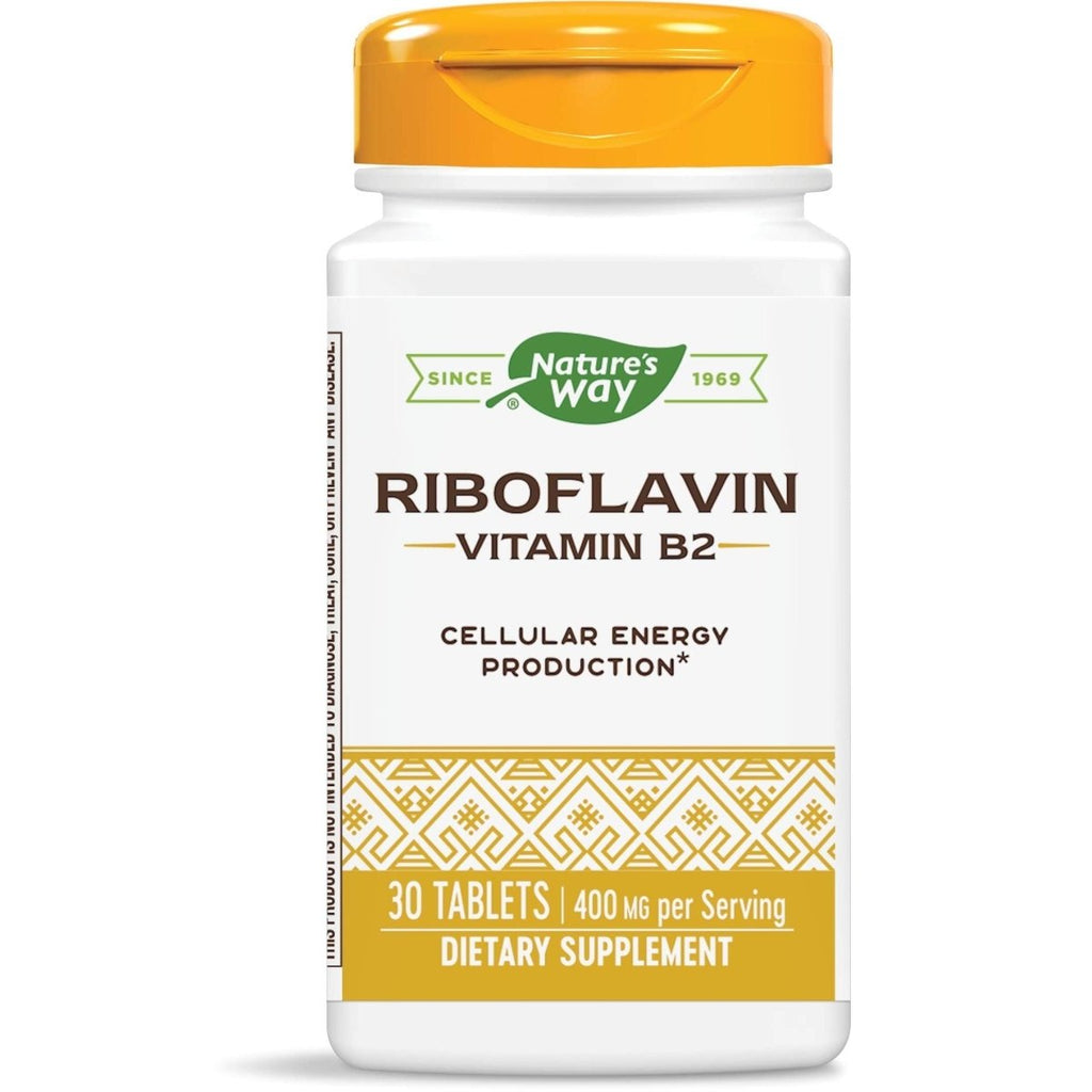 Nature's Way Riboflavin Vitamin B2 Supports Cellular Energy* 30 Tablets