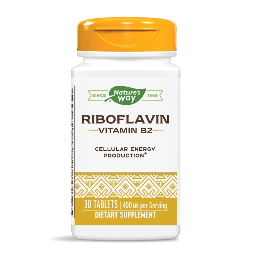 Nature's Way Riboflavin Vitamin B2 Supports Cellular Energy* 30 Tablets