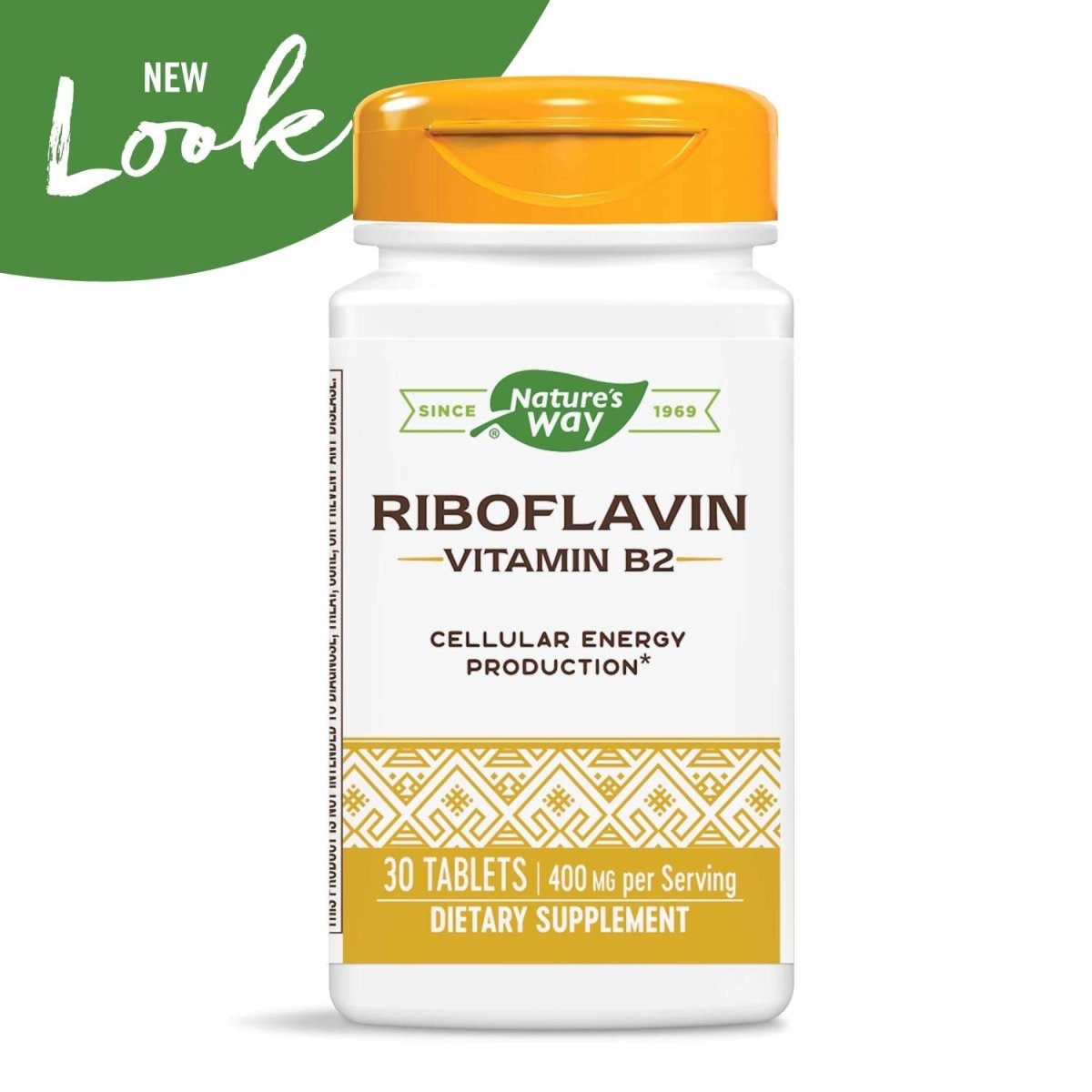 Nature's Way Riboflavin Vitamin B2 Supports Cellular Energy* 30 Tablets