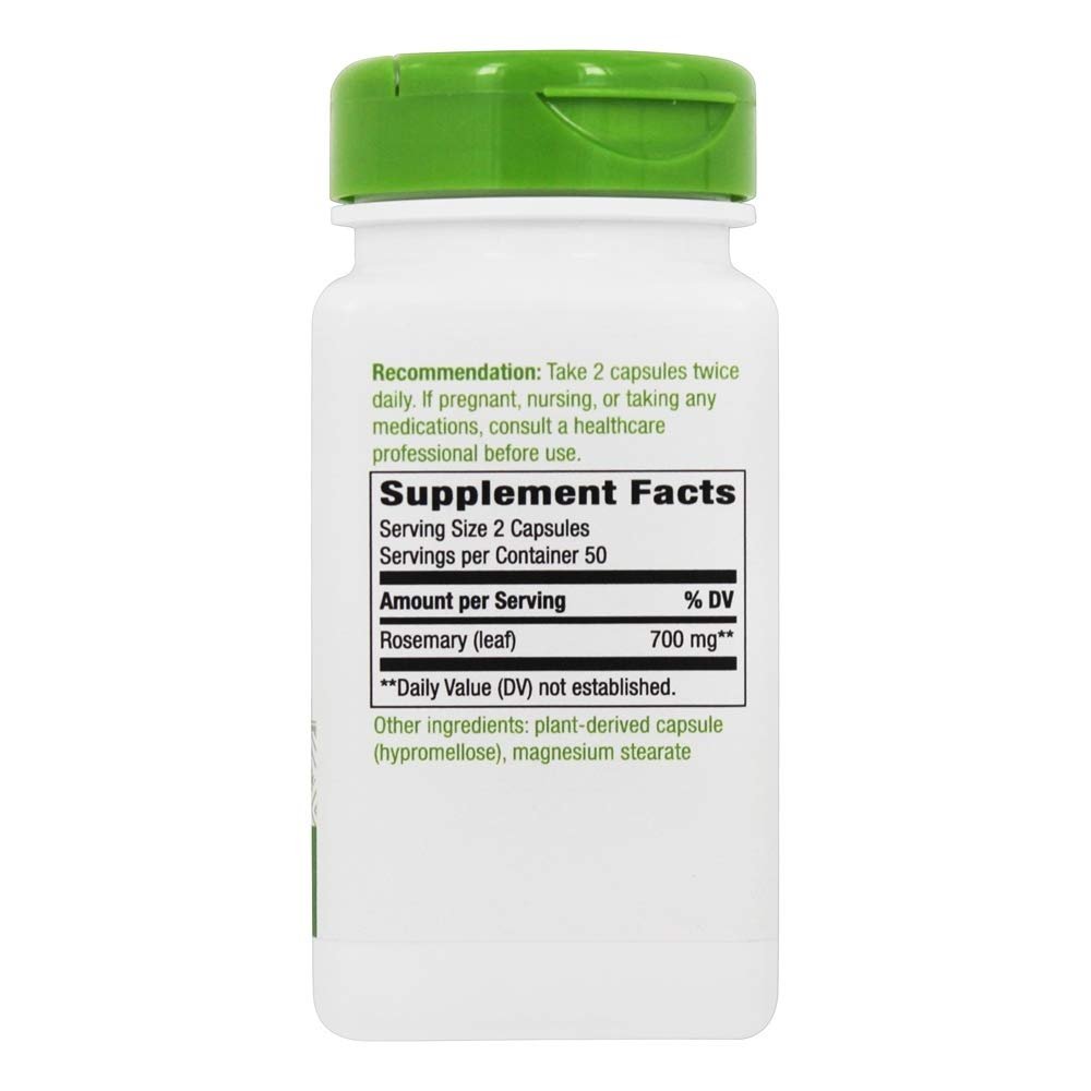 Nature's way Rosemary Leaves - 100 Capsules, 100 Count