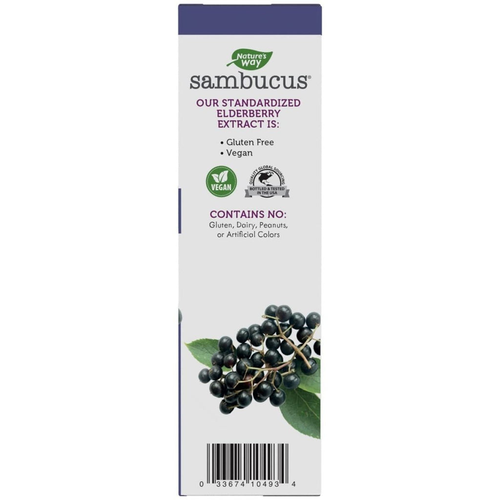 Nature's Way Sambucus Elderberry Drops with Ultra Strength Elderberry, Immune Support*, Made from 6400mg of Elderberries per 1 mL, 1 Fl. Oz.