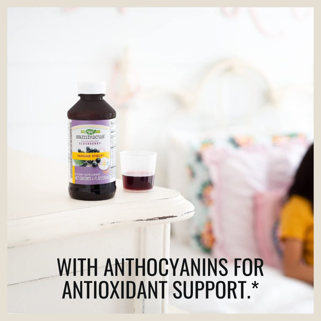 Nature's Way Sambucus Elderberry Immune Syrup for Kids - 4 Oz.