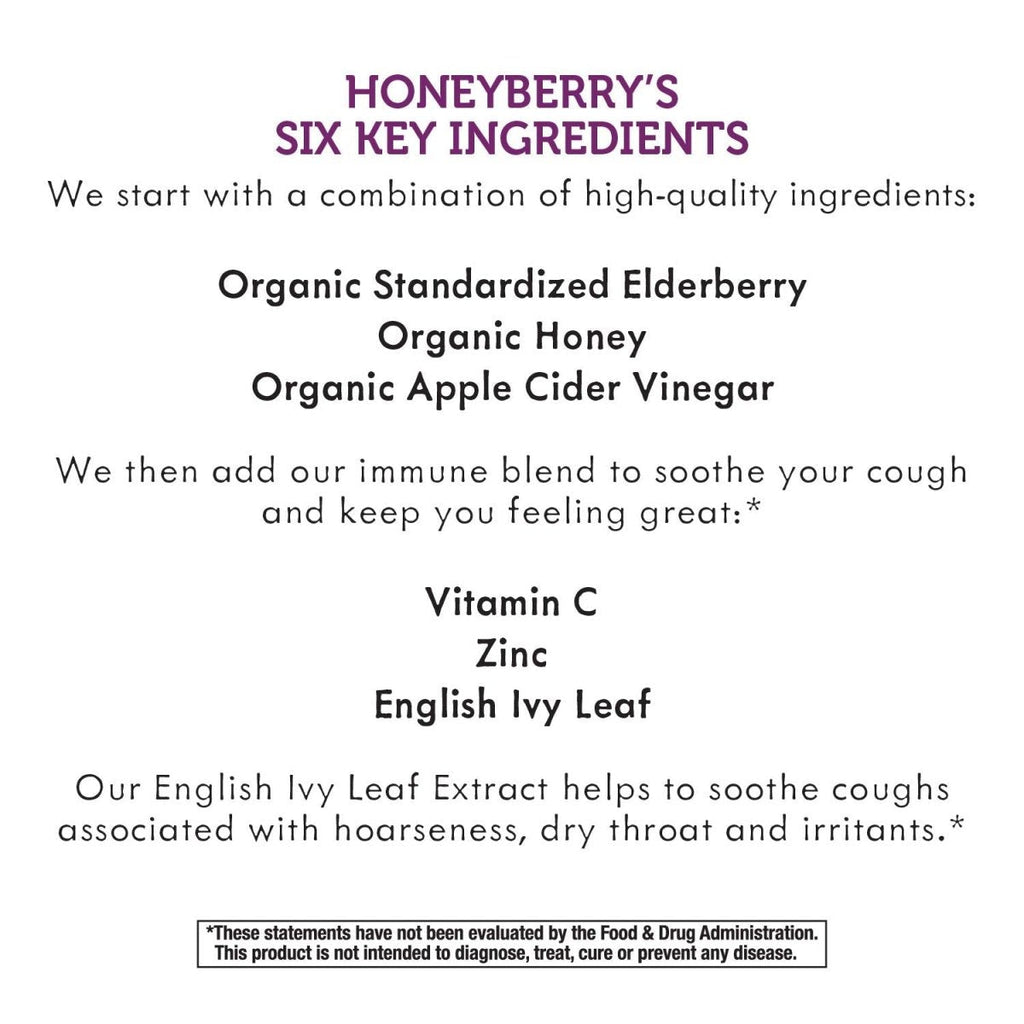 Nature's Way Sambucus HoneyBerry Cough Syrup for Kids with Black Elderberry Extract & Organic Honey, Immune Support*, 4 Fl. Oz.