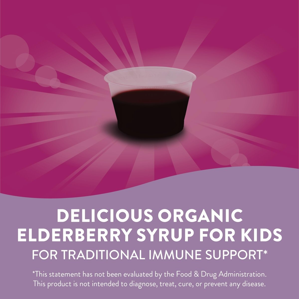 Nature's Way Sambucus Organic Elderberry Syrup for Kids - 4 Fl. Oz - Great Tasting - Gluten-Free