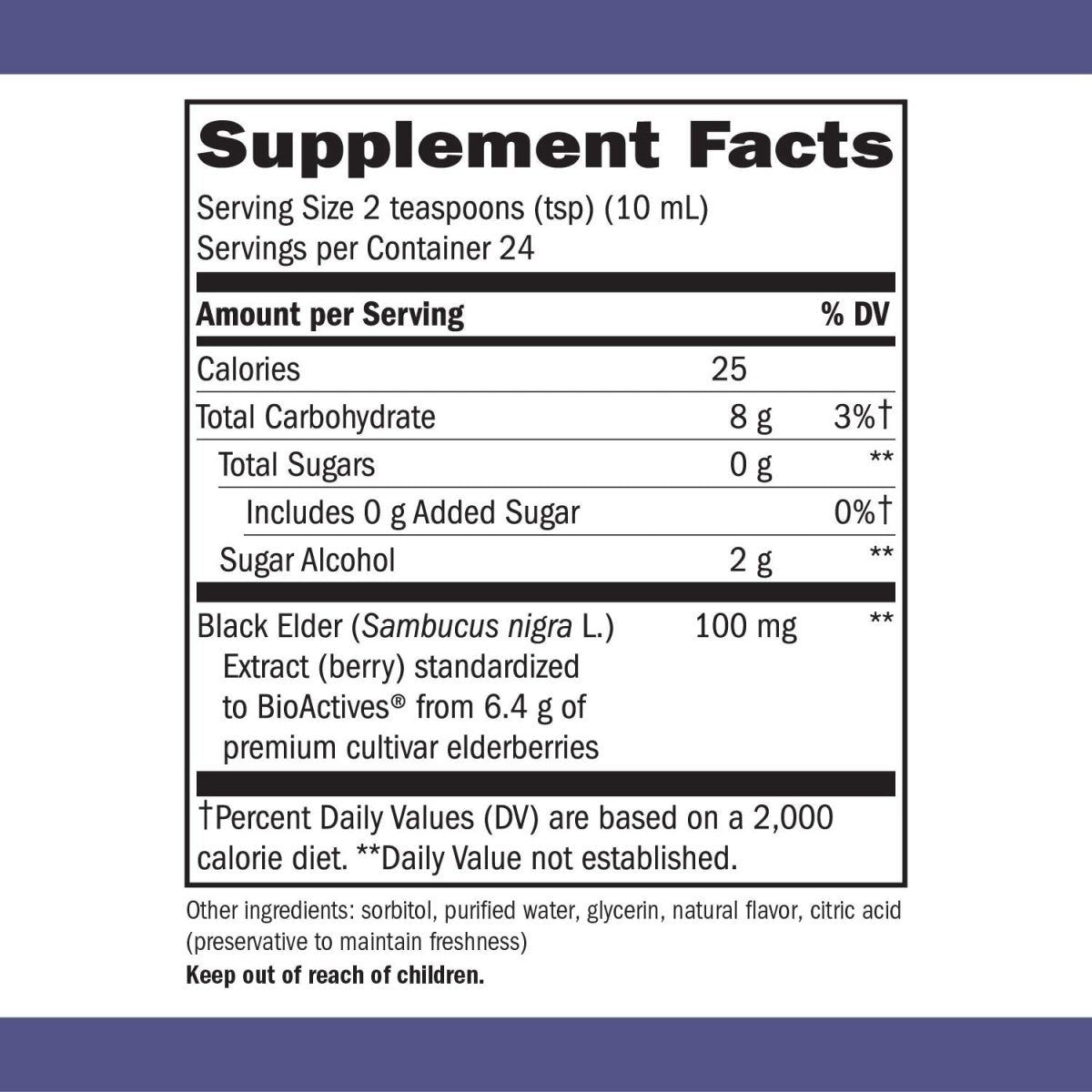 Nature's Way Sambucus Sugar-Free Elderberry Syrup, Traditional Immune Support*, 8 Fl Oz.