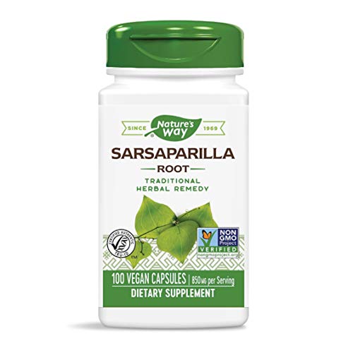 Nature's Way Sarsaparilla Root Capsules, 850 Mg Per Serving, 100-count, 100 Count