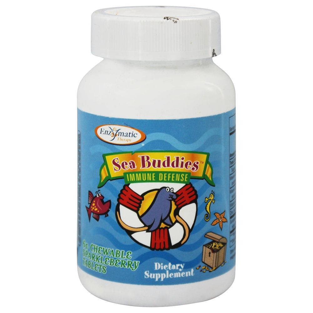 Nature's Way Sea Buddies Immune Defense Sparkleberry 60 Chewable Tablets