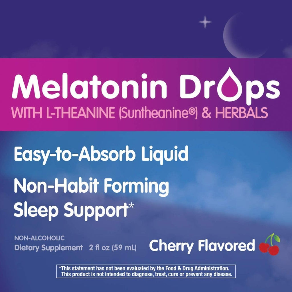 Nature's Way Sleep Tonight Melatonin Drops - 2 Oz, Cherry Flavor