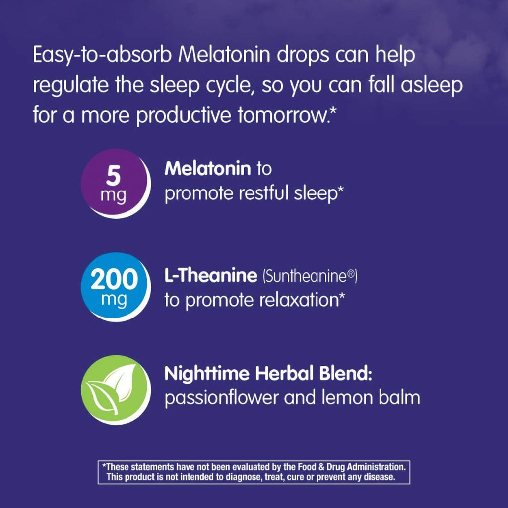 Nature's Way Sleep Tonight Melatonin Drops - 2 Oz, Cherry Flavor