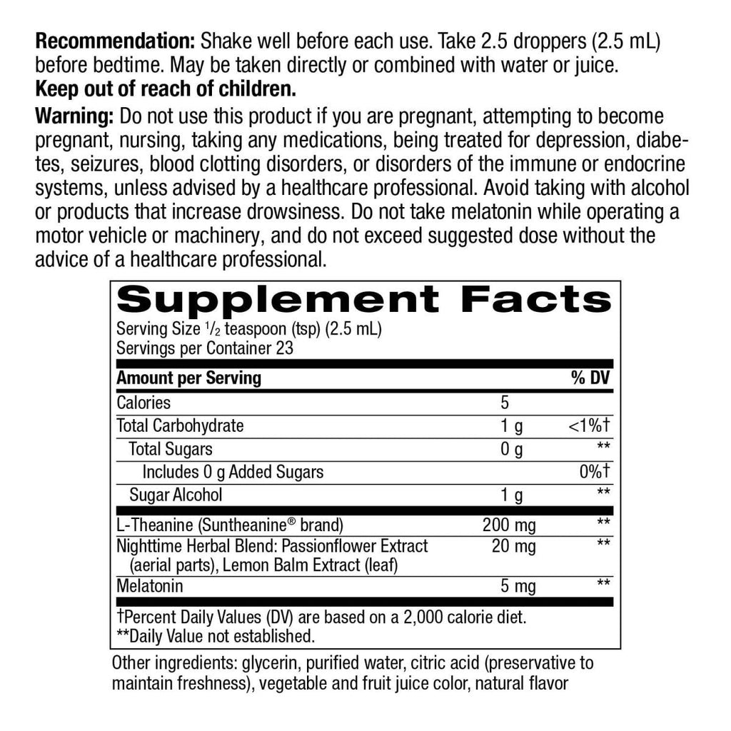 Nature's Way Sleep Tonight Melatonin Drops - 2 Oz, Cherry Flavor