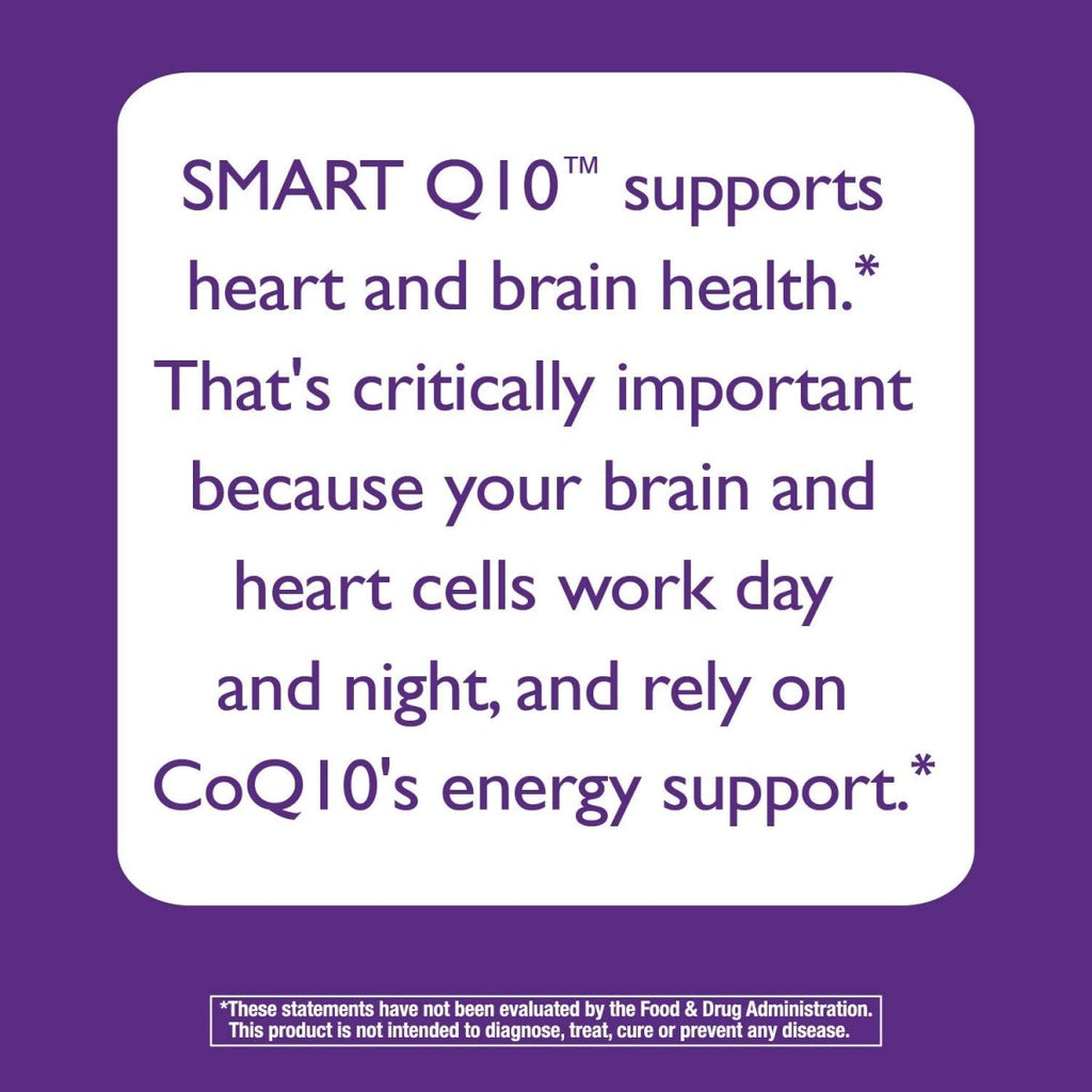 Nature's Way Smart Q10 CoQ10 Maple Nut 30 Chewable Tablets
