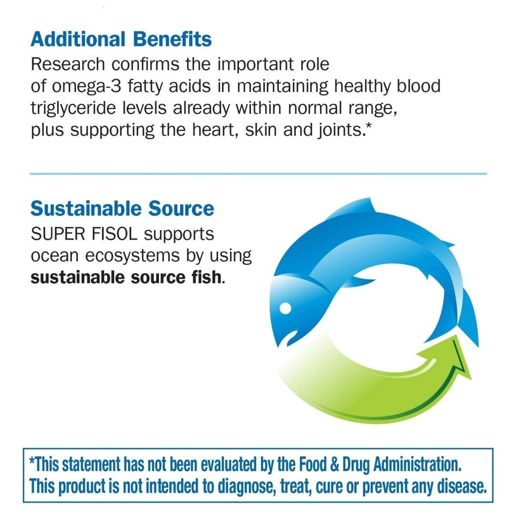 Nature's Way Super Fisol Enteric-Coated Fish Oil for Targeted Release, 70% EPA/DHA, 180 Softgels