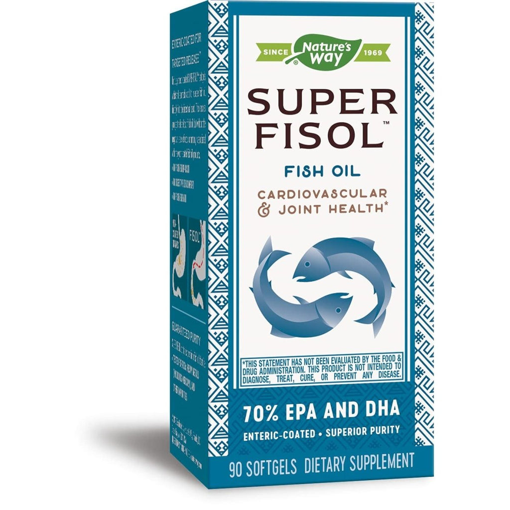 Nature's Way Super Fisol Fish Oil, Supports Heart and Joint Health*, 90 Softgels