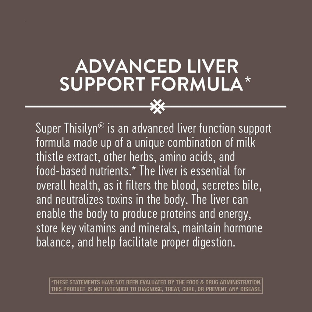 Nature's Way Super Thisilyn Advanced Liver Support Formula*, Liver Function Support*, 60 Capsules