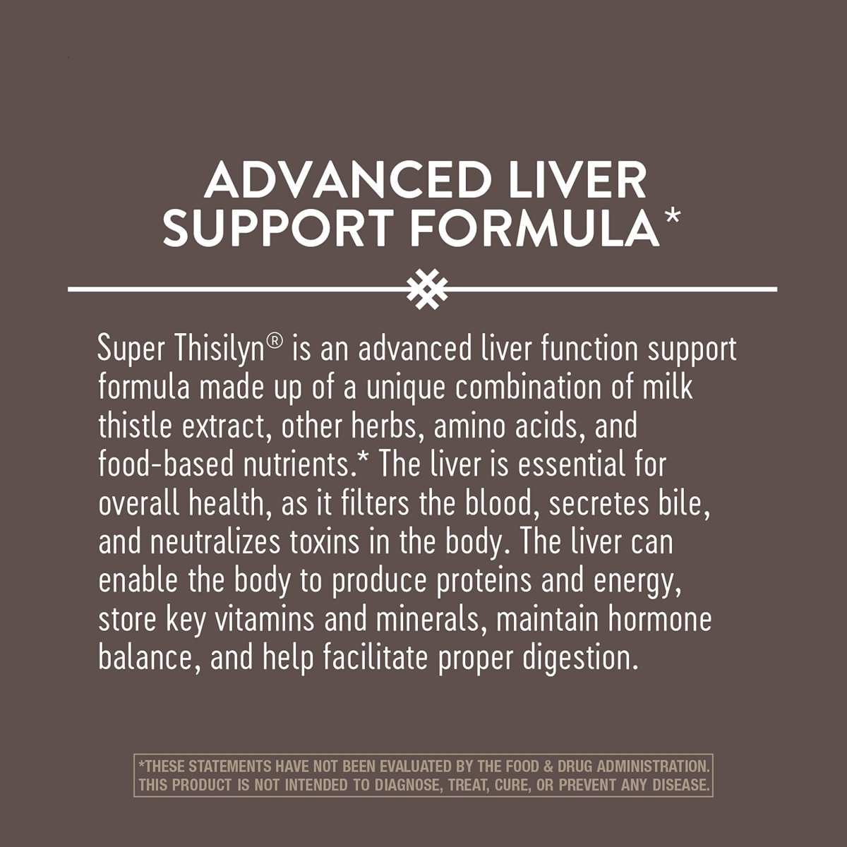 Nature's Way Super Thisilyn Advanced Liver Support Formula*, Liver Function Support*, 60 Capsules