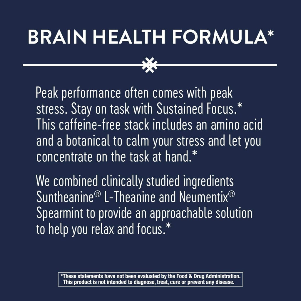 Nature's Way Sustained Focus, Improved Focus and Concentration*, 60 Capsules