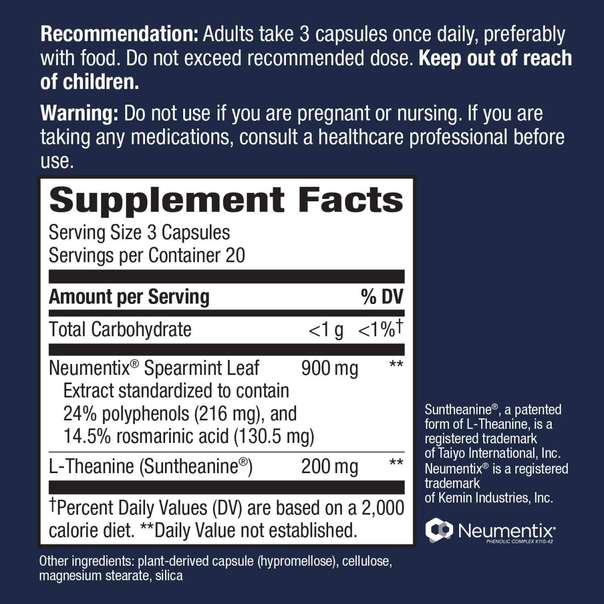 Nature's Way Sustained Focus, Improved Focus and Concentration*, 60 Capsules