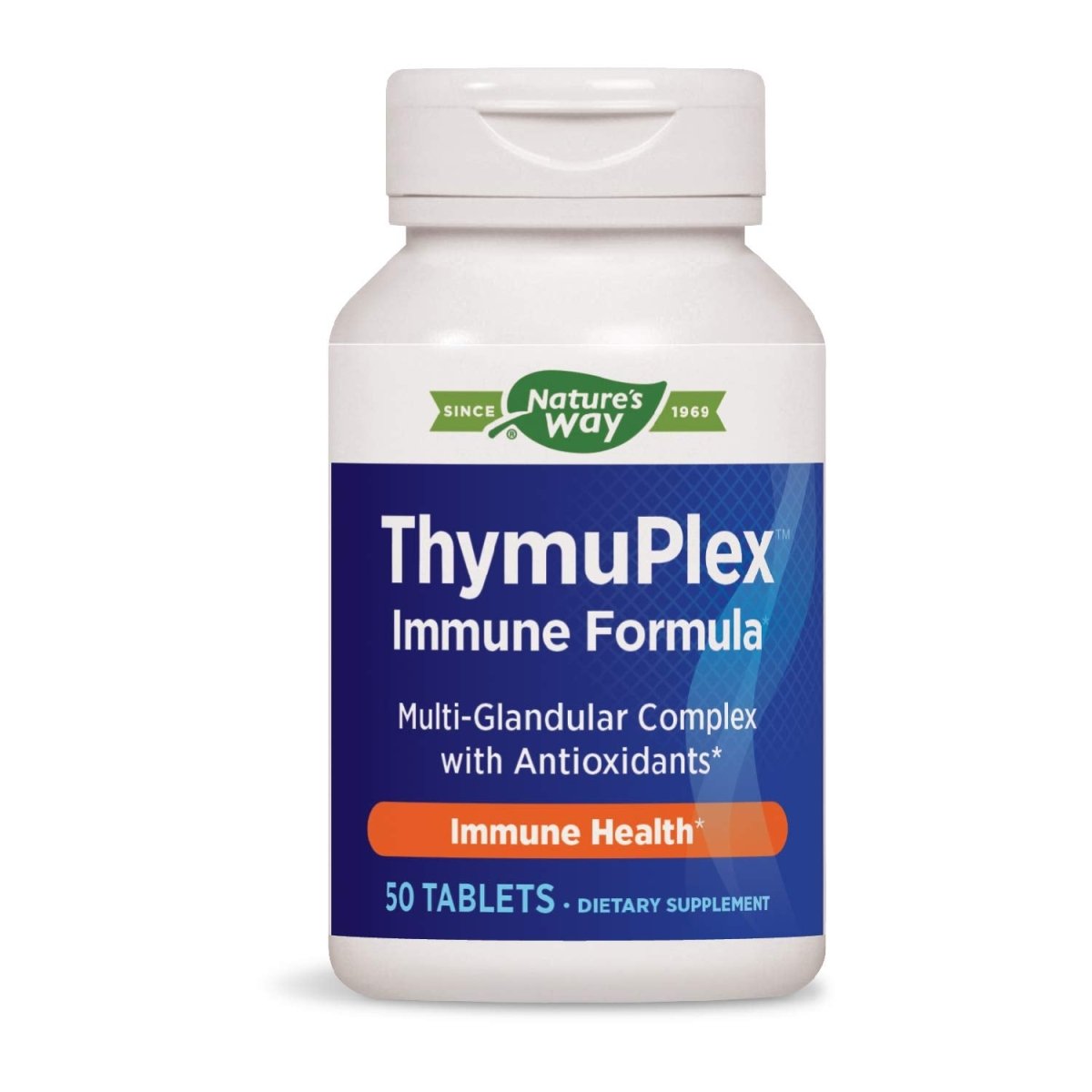 Nature's Way ThymuPlex Immune Formula, Multi-Glandular Complex with Antioxidants, Vitamin C & E, Selenium and Beta Carotene, 50 Tablets