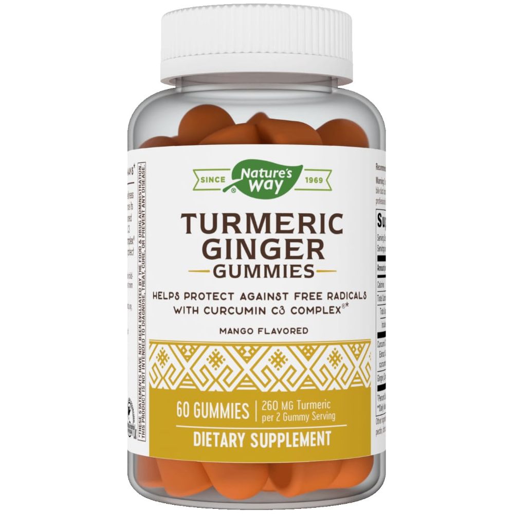 Nature's Way Turmeric Ginger Gummies 60 Count