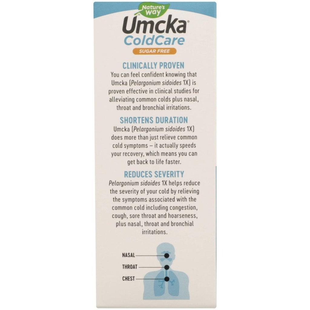 Natures Way, Umcka Cold Care Syrup Sugar Free Grape, 4 Fl Oz